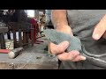 Forging a blacksmith knife