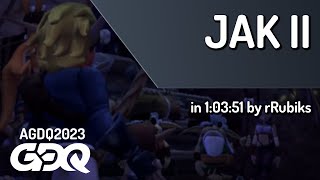 Jak II by rRubiks in 1:03:51 - Awesome Games Done Quick 2023