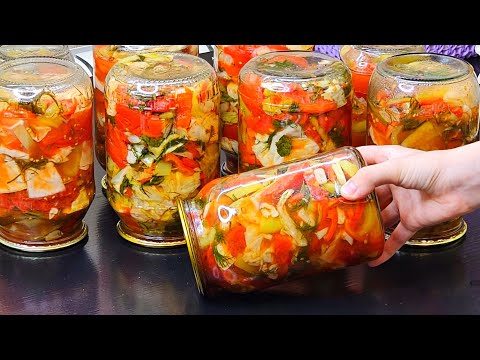 БЕЗ УКСУСА БЕЗ СТЕРИЛИЗАЦИИ  ЗАКРЫВАЮ ПО 50 БАНОК !НЕВЕРОЯТНО ВКУСНЫЙ РЕЦЕПТ!