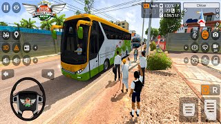 Bus Simulator India Android Gameplay | Indian Coach Bus Driving Bengaluru to Salem in Rain
