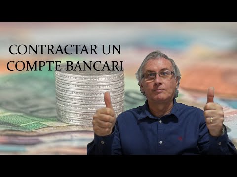 Vídeo: Com Obrir Un Compte Bancari Per A Empresaris Individuals