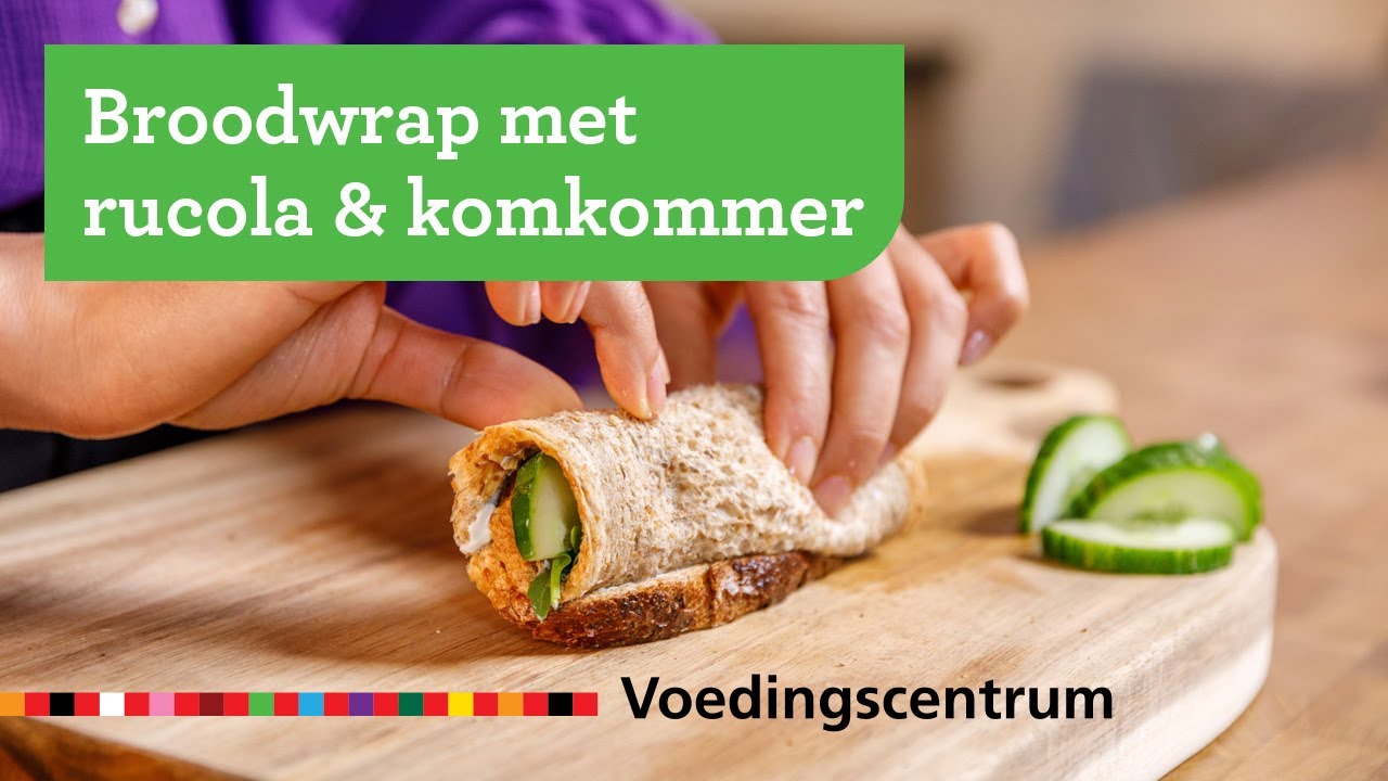 Lekker lunchen met Broodwrap met rucola & komkommer – Koken op school ...