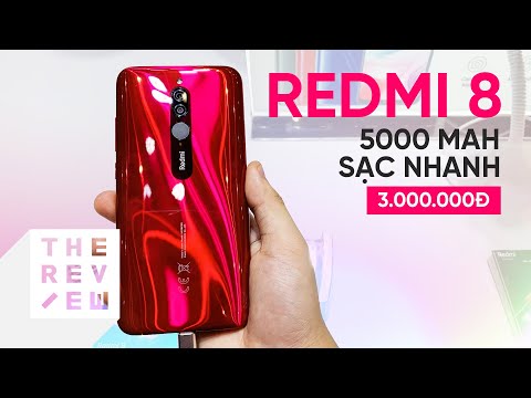 Tr  n tay Redmi 8  Ch a   n 3 tri u  pin 5000mAh s c nhanh 18W