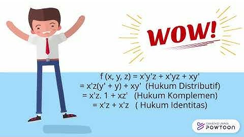 PENYEDERHANAAN FUNGSI BOOLEAN SECARA ALJABAR