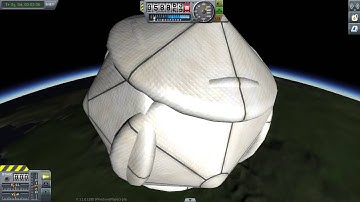 Kerbal Space Program 1.1 testing inflatable heat sheild, attempt one