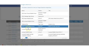 Aeries Gradebook: Import Grades from Google Classroom