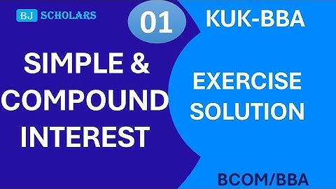 Introduction to simple interest and compound interest | BCOM| BBA | Business Mathematics | 2023-24