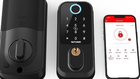 NUTOMO Fingerprint Electronic Deadbolt with Digital Keypad