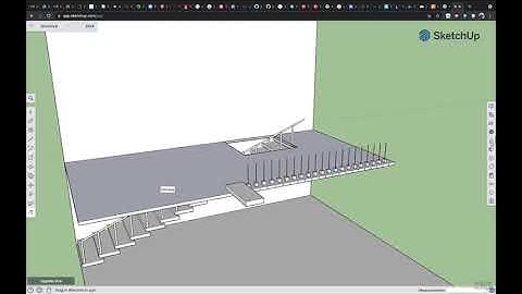 SketchUp Staircase Design "2021" Video 2 of 3 - Creating Balcony Railings