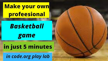 How to make a basketball game in code.org play lab in just 15 minutes in Hindi | Programming By Vyom