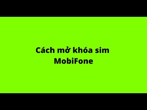Video Cách mở khóa sim MobiFone - youtube