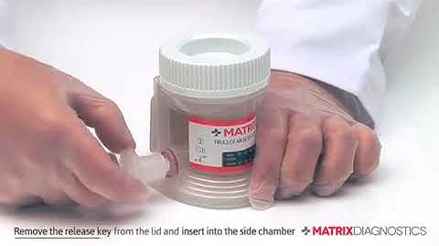 Matrix Diagnostics - How to test for Drugs Using a Matrix Key Urine Cup
