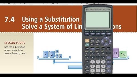 FM 10 7.4 Substitution example with Graphing Technology Check
