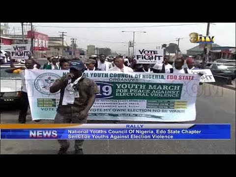 benin city to lagos flight NYCN sensitize youths against election violence