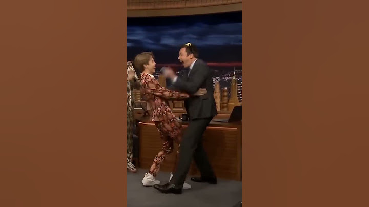Jimmy Fallon is such respectfull host he wear Chimmy ban snd Jimin saw it and laugh