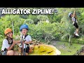 🚨MY 3yr OLD TODDLER ZIPLINES OVER THOUNSANDS OF ALLIGATORS! 🐊