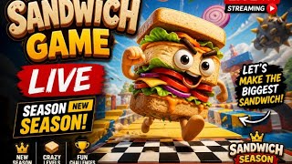 Sandwich Run Live 🔥 | Crazy Food Run Gameplay 😍 | Noob to Pro#sandwichrun #gaminglive #youtubelive