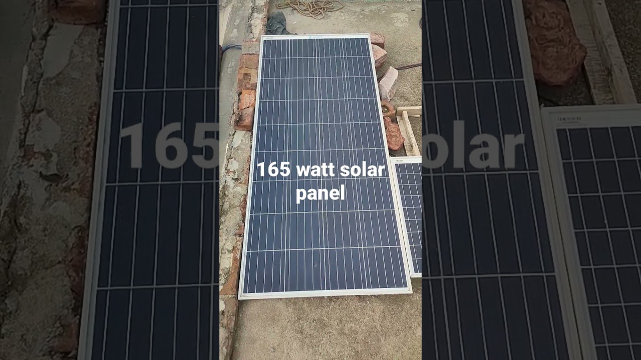 Zunsloar 165 watt solar panel 
