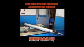 Foxbody Mustang / Police Interceptor Aluminum Driveshaft Swap - JUNKYARD MOD