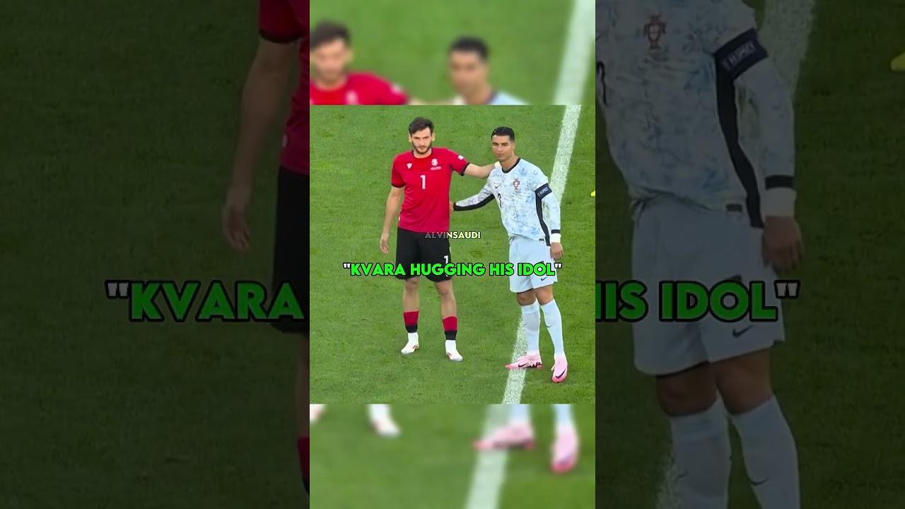 Big Respect to Kvaratskhelia.He Respect Ronaldo #shorts