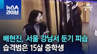 배현진, 서울 강남서 둔기 피습…습격범은 15살 중학생…