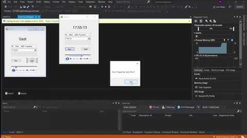 C#  Çalar Saat Yapımı