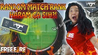 RANDOM MATCH RANK PAKE GROZA HARAM GA SIH ?!! ( ngakak online )  garena free fire