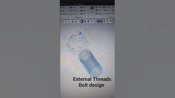 How to make External Threads    #bolt #design #3dmodeling #caddesigner #cad #creoparametric