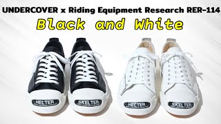 UNDERCOVER x Riding Equipment Research RER-114 Sneaker BLACK AND WHITE