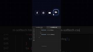 Social icon hover effect using HTML CSS #webdesign #webdevelopment #hovereffect #shorts #html5css3