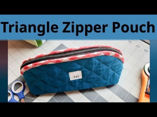 How to Sew a Zipper Pouch - Easy Beginner Sewing Project 