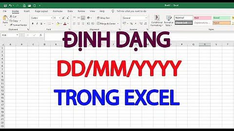 Cách định dạng dd/mm/yyyy trong excel | định dạng ngày tháng trong excel