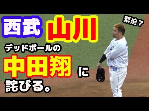 西武山川穂高選手、中田翔選手に詫びる。20190525