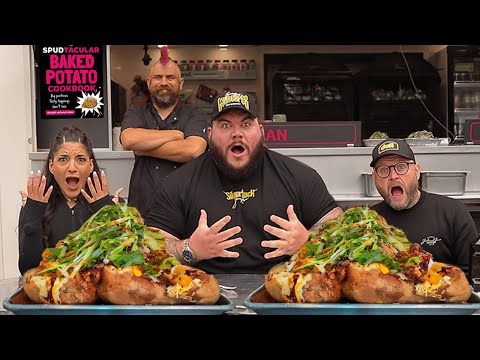 SPUDMAN'S ULTIMATE JACKET POTATO CHALLENGE Vs. TEAM OF TWO @BakerTheReaper & @Arroncrascall
