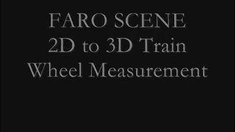 FARO SCENE Measuring Train