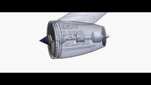 SolidWorks Jet engine Model