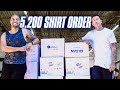 Tony is PUTTING IN WORK Fulfilling A 5,200 T-Shirt Order for Citi Trends and Handling His Own Brand