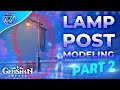 PART 2 - LAMP POST FROM GENSHIN IMPACT MODELING | CINEMA 4D