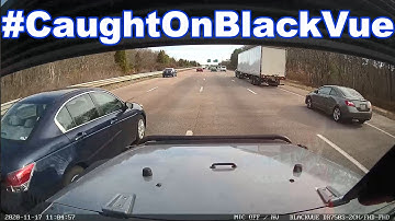 Double Close Call On a Highway #CaughtOnBlackVue