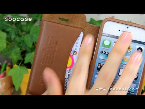 iphone5 case HUASM leather brown 수케이스 review