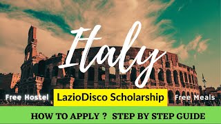 How to apply in Lazio Disco Scholarship | step by step guide | Important tips | Sapienza - Casseno