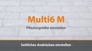 Tutorial 3/3: Optimas Pflastergreifer Multi6M: Einstellung Steinlage / Paver-Clamp: set stone layer