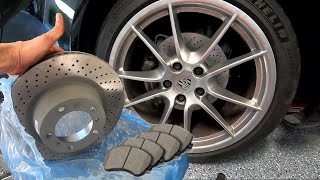 Porsche 911 Carrera (991) Rear Brake Pads and Rotor Replacement DIY Step by Step.