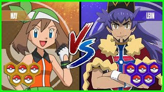 Pokemon Battle Pedia: May Vs Leon