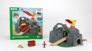 BRIO World - 33889 Crane and Mountain Tunnel