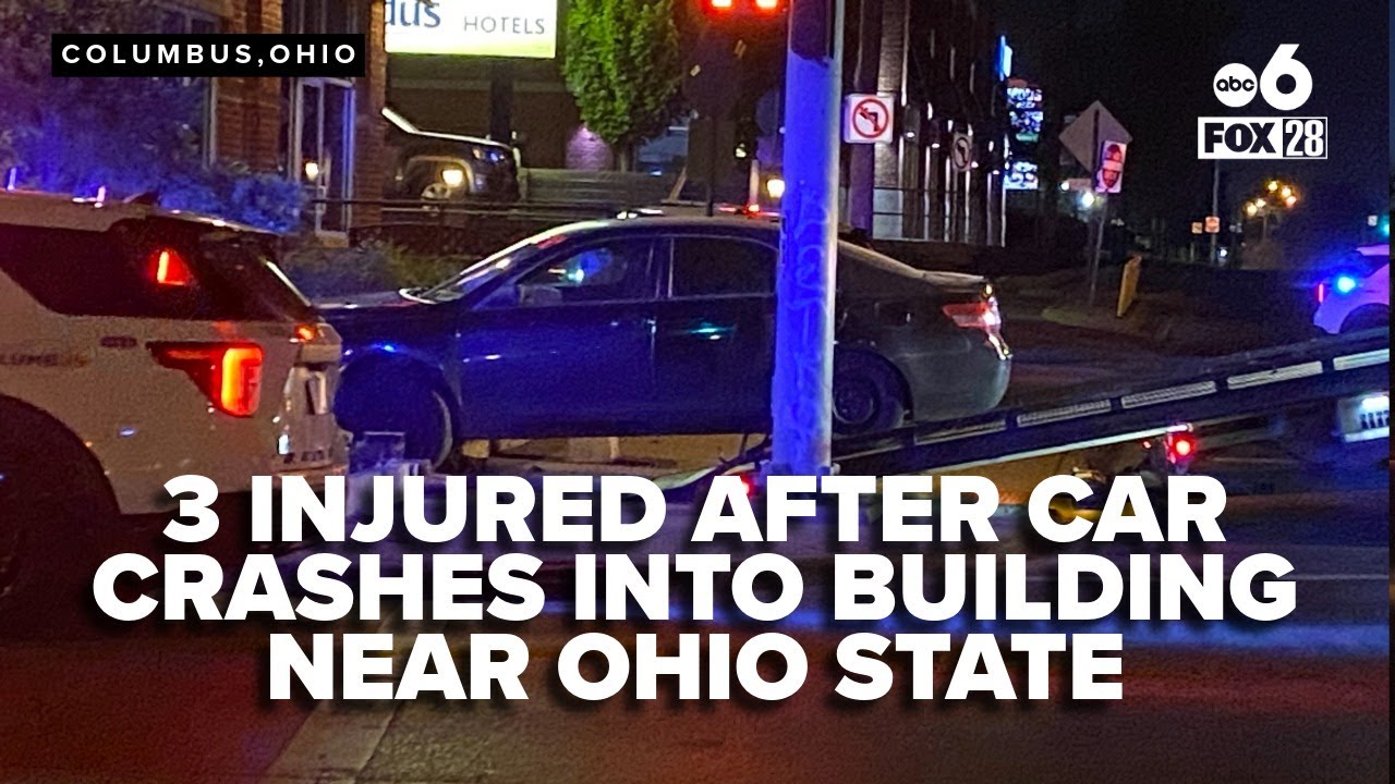 Car Crashes Into Building Near Ohio State University, Injuring Three in Early Morning Accident