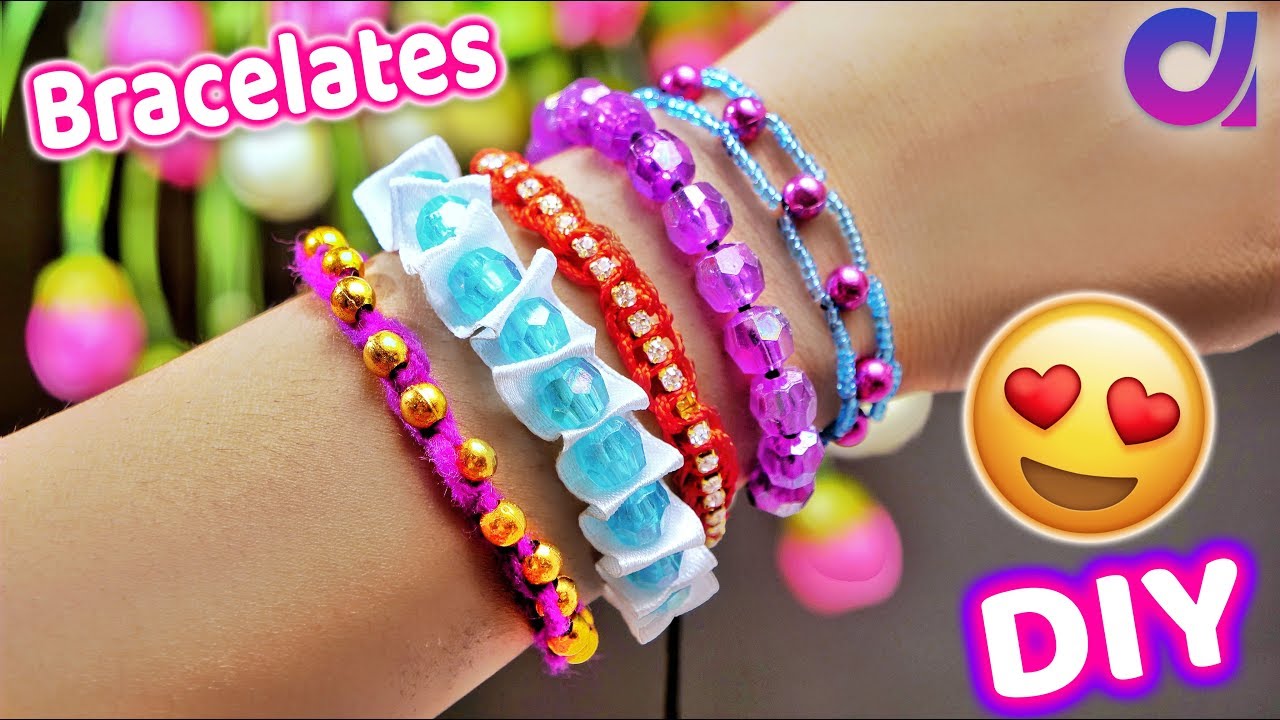 Girls 5 Pack Multicoloured Charm Friendship Bracelets  New Look