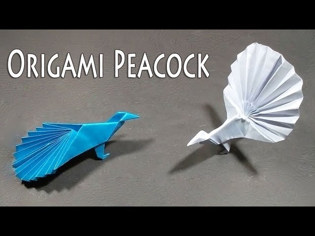 How to make a paper Peacock | Origami Peacock Making | 3D DIY