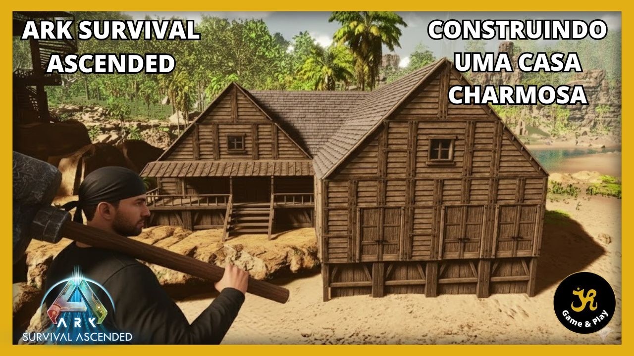 ARK SURVIVAL ASCENDED - COMO CONSTRUIR UMA CASA CHARMOSA #arksurvivalascended #gameplaybr