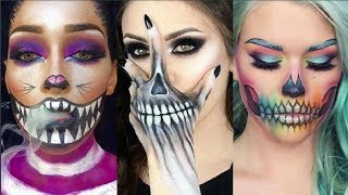 Maquillaje Halloween para niñas paso a paso ✓